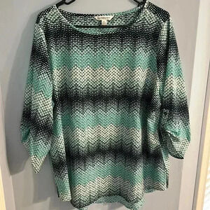 Women’s‎ Croft & Barrow blouse / shirt size XL